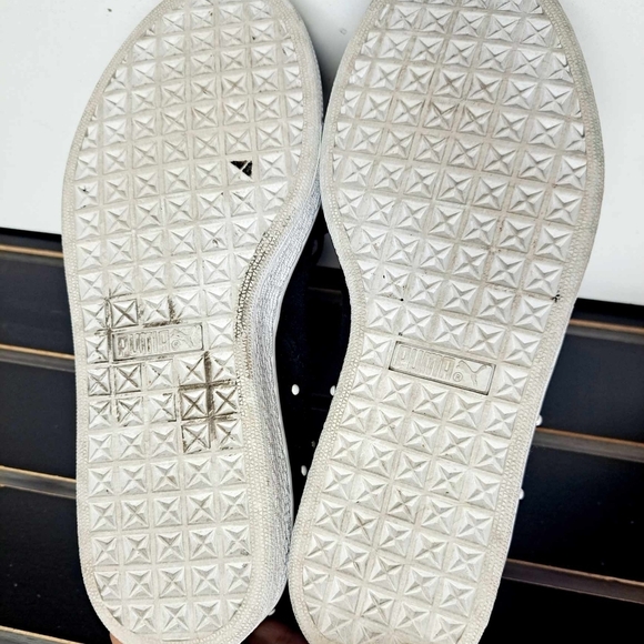 PUMA SUEDE PEARL STUDS WN SPuma Black-Puma Team Gold Sz 8.5 - Picture 6 of 8